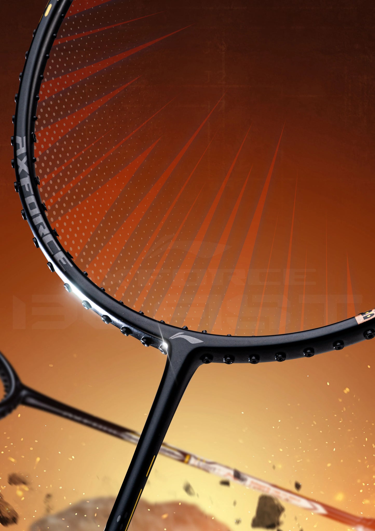 Li-Ning AxForce Blast Black/Gold Badminton Racket