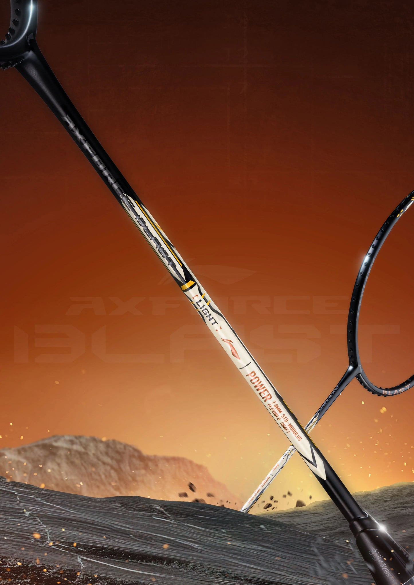 Li-Ning AxForce Blast Black/Gold Badminton Racket