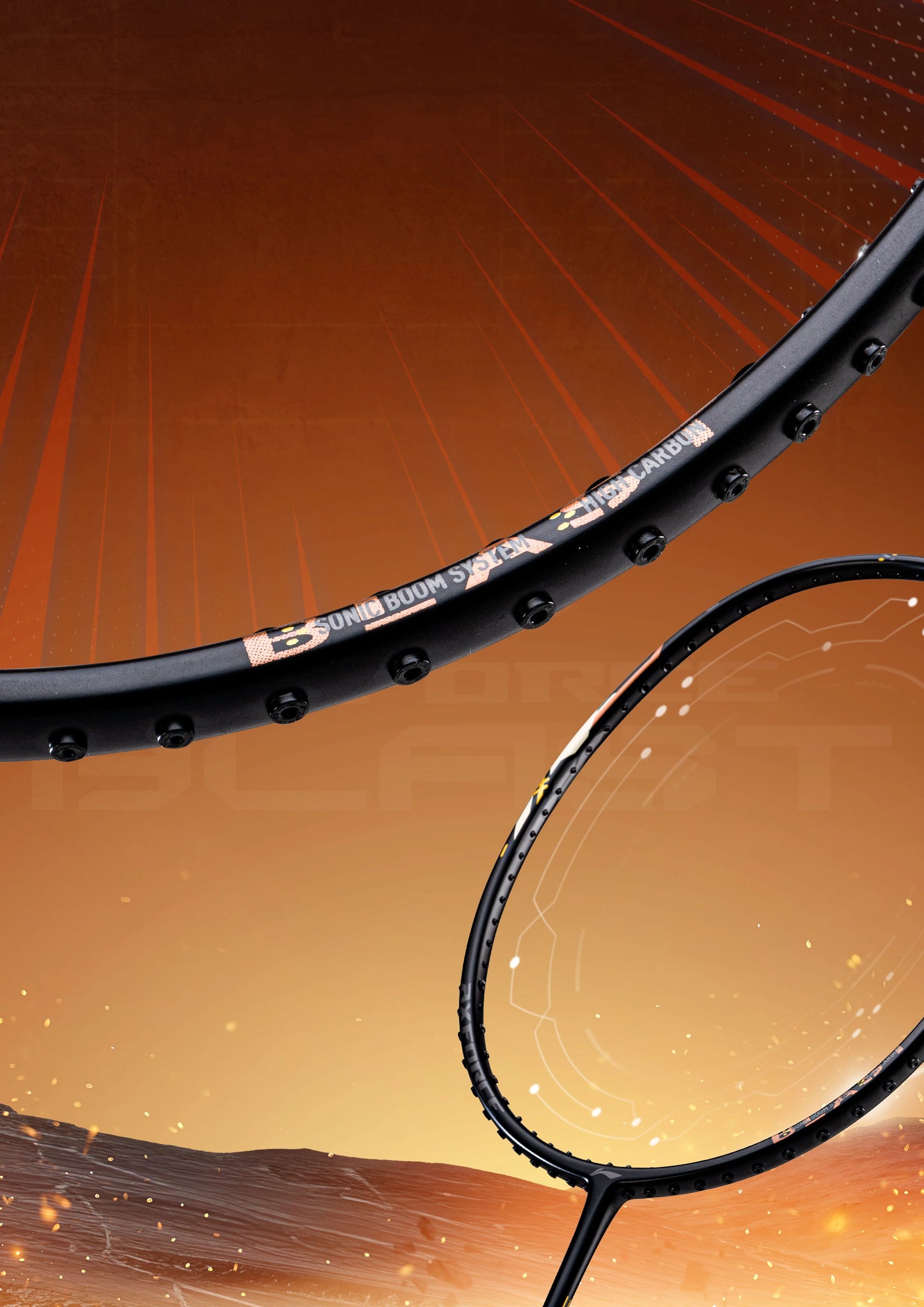 Li-Ning AxForce Blast Black/Gold Badminton Racket