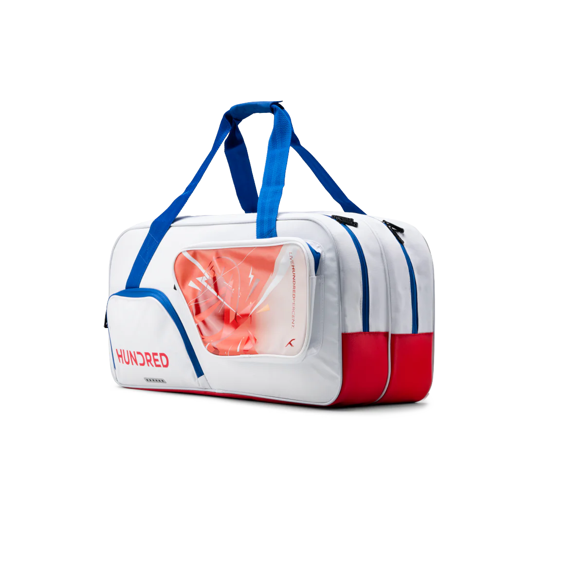 Hundred Monolith White Badminton Racket Bag
