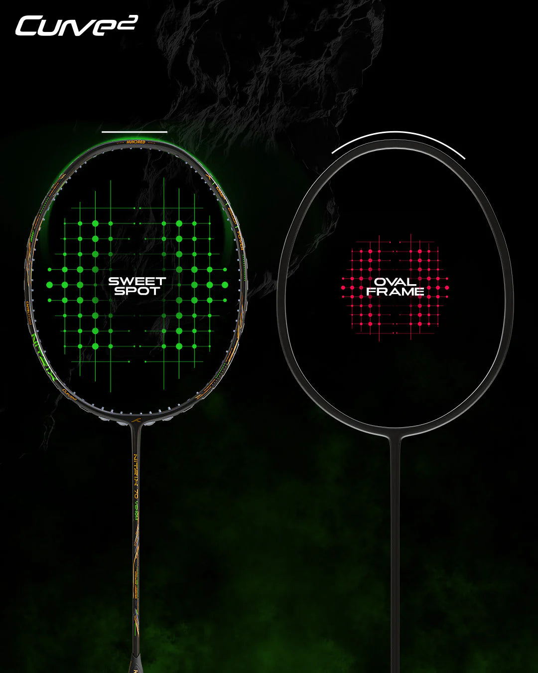 Hundred Nitrix 70 Venom Badminton Racket