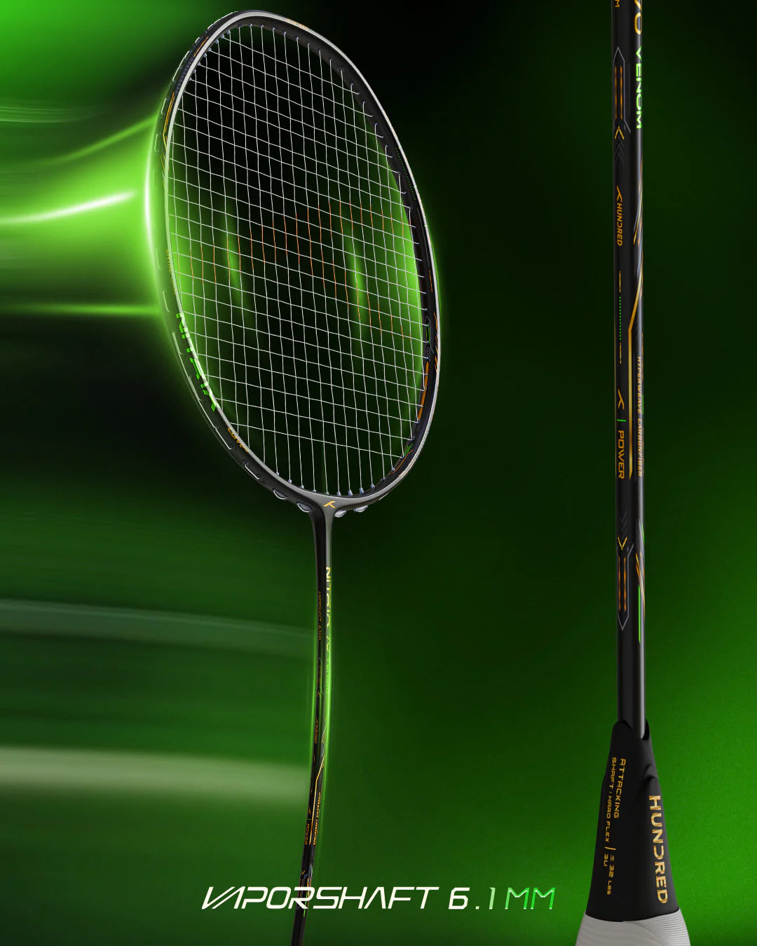 Nitrix Hundred Racket Hundred Nitrix 70 Venom Badminton Racket – Racket Shop NZ