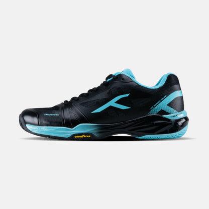 Hundred Phenom Black/Aqua Badminton Shoes