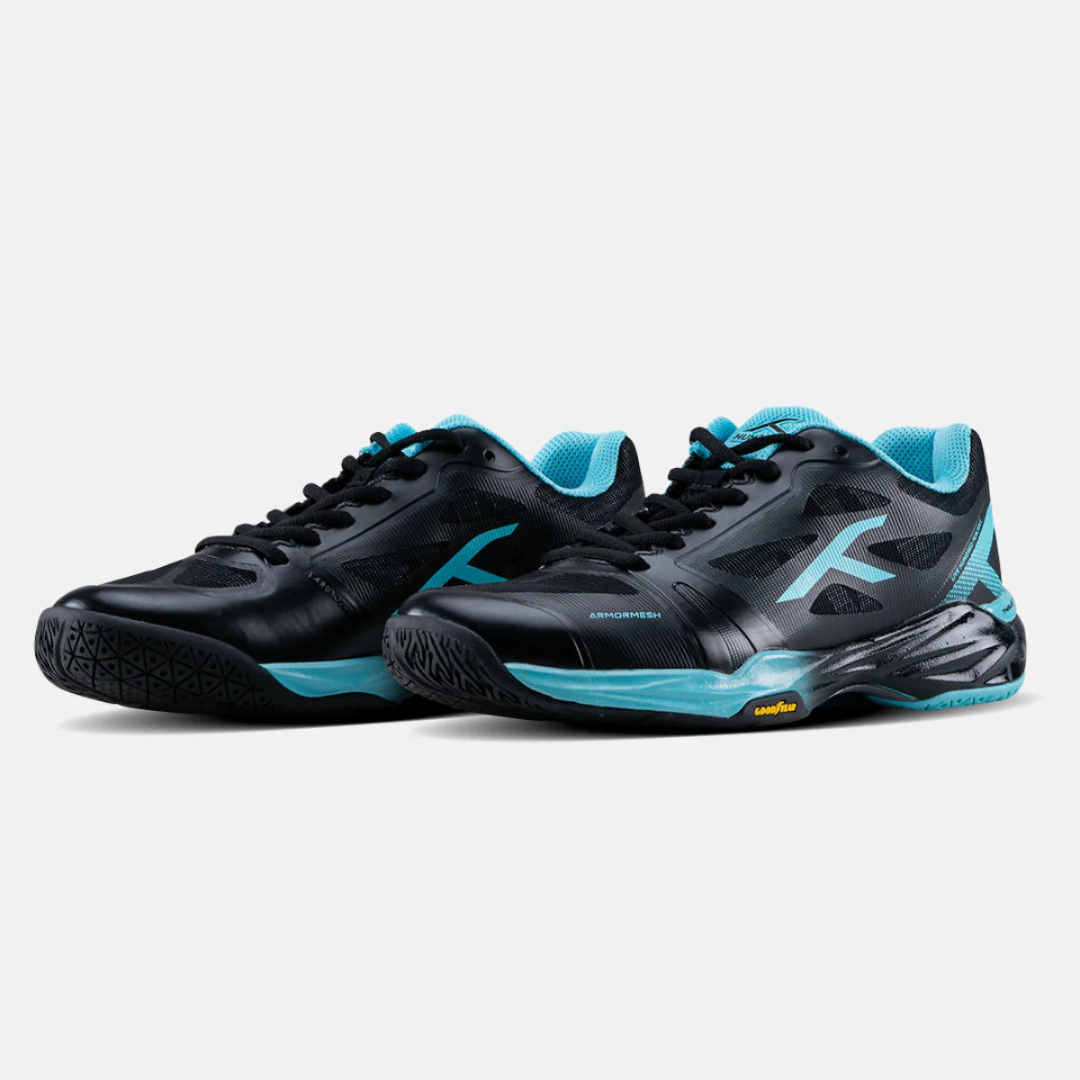 Hundred Phenom Black/Aqua Badminton Shoes