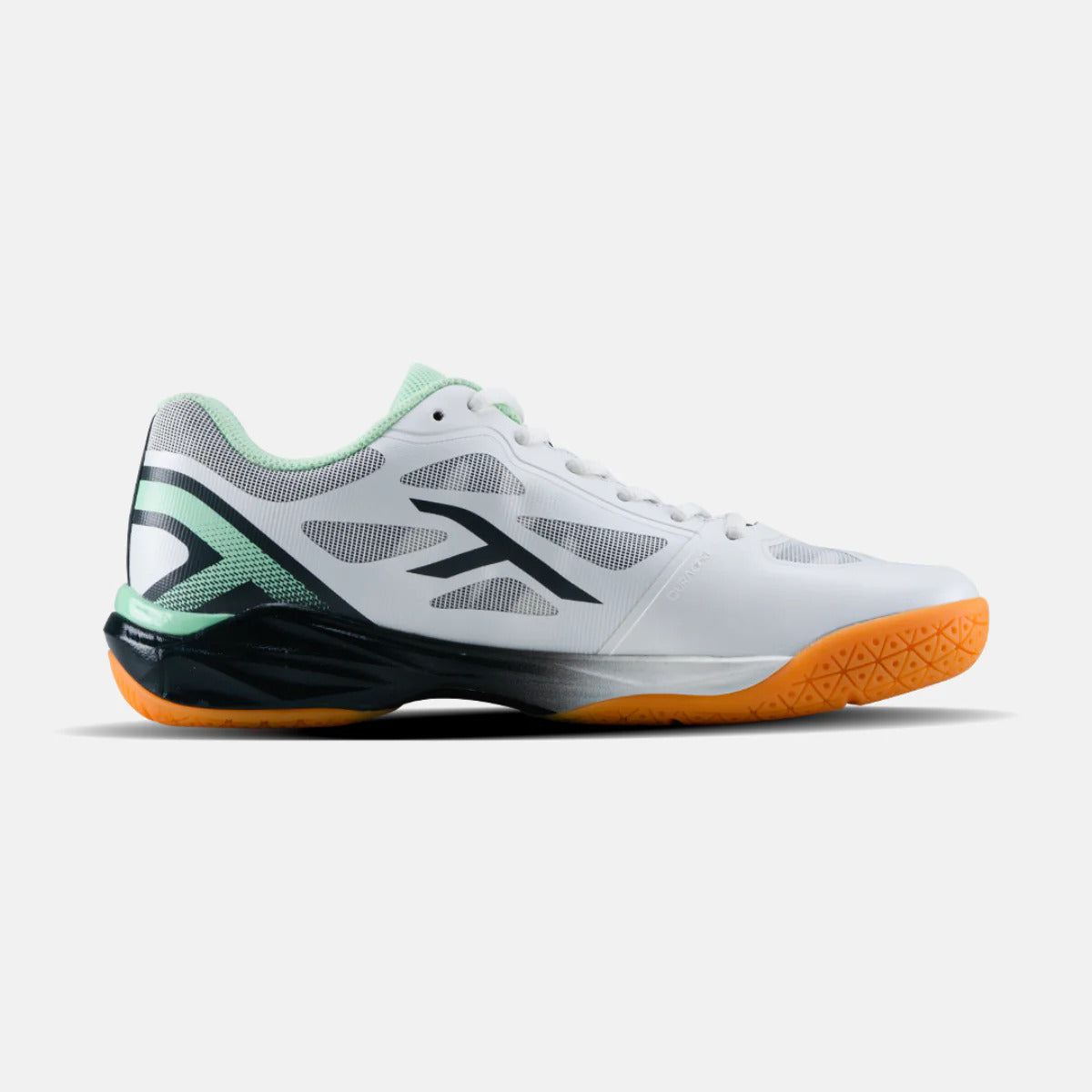 Hundred Phenom White/Green Badminton Shoes
