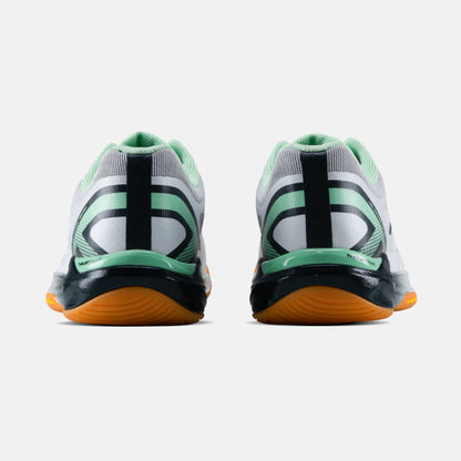Hundred Phenom White/Green Badminton Shoes