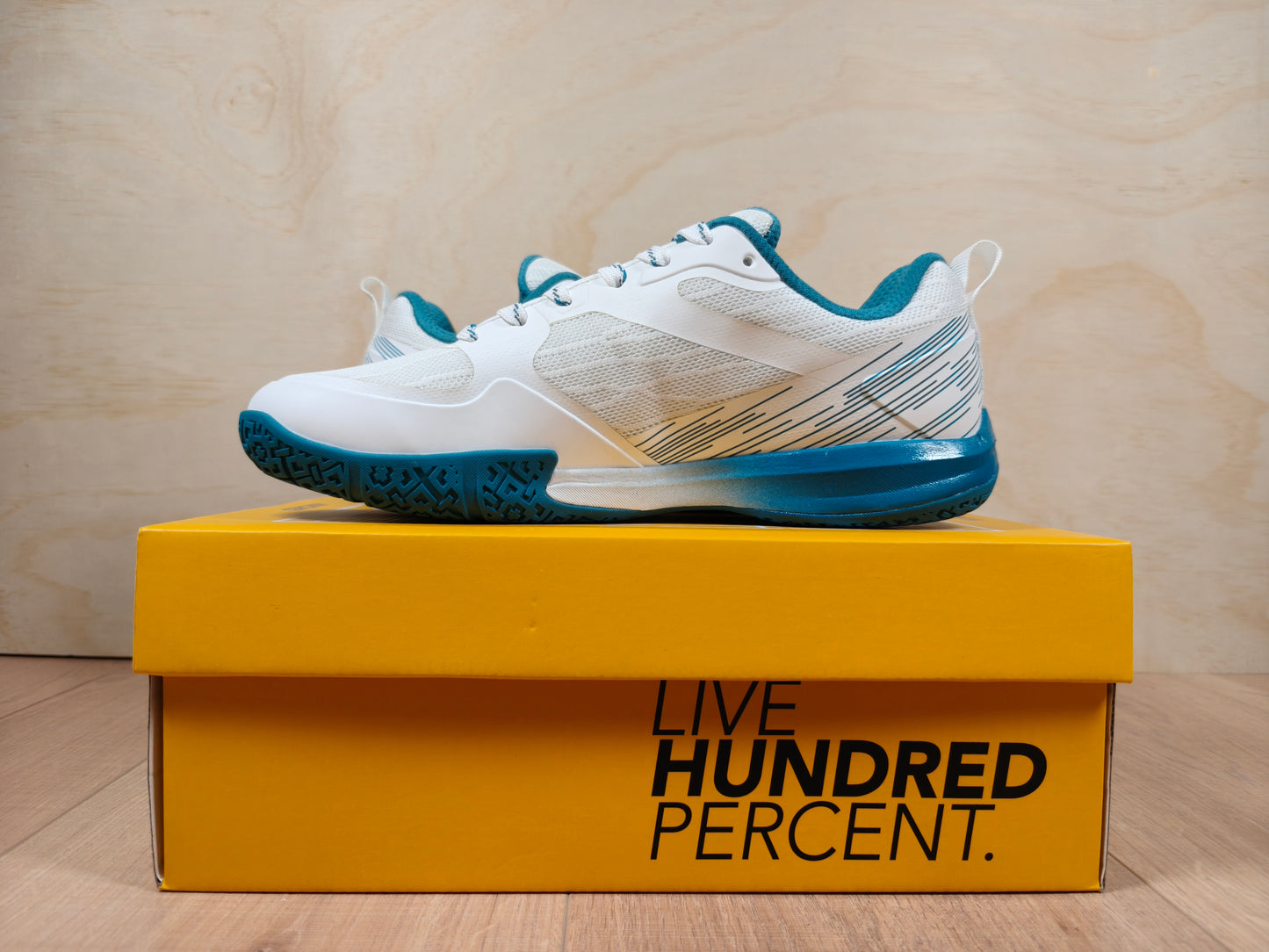 Hundred Beast Max White/Green Badminton Shoes