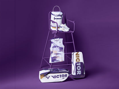 VICTOR 6-Piece Racket Bag Tai Tzu Ying White/Purple Badminton Bag