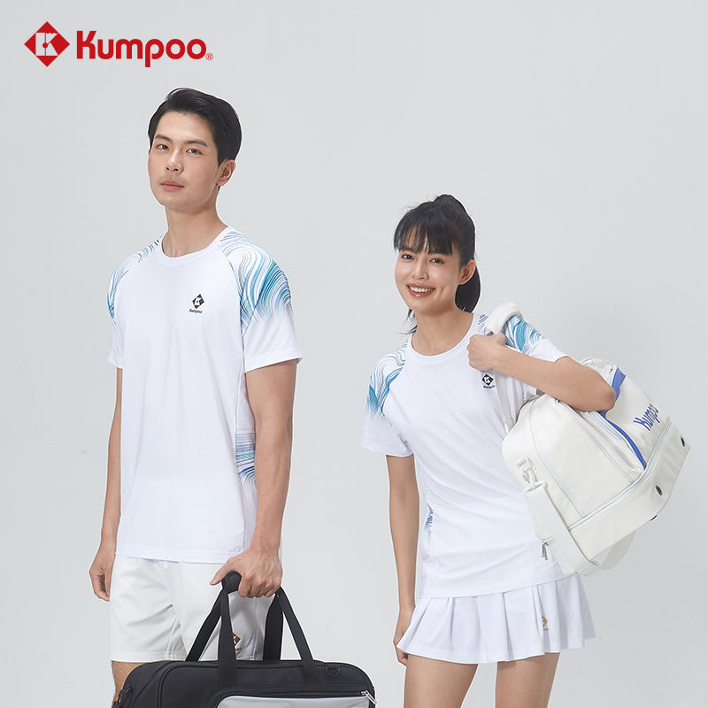 Kumpoo T-Shirt KW-4100 White Badminton Shirt